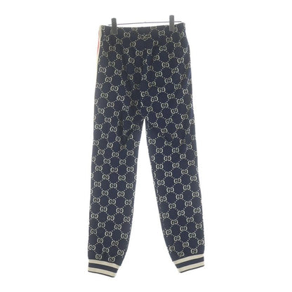 Gucci GG Jacquard Sweatshirt Pants All Over Pattern Navy