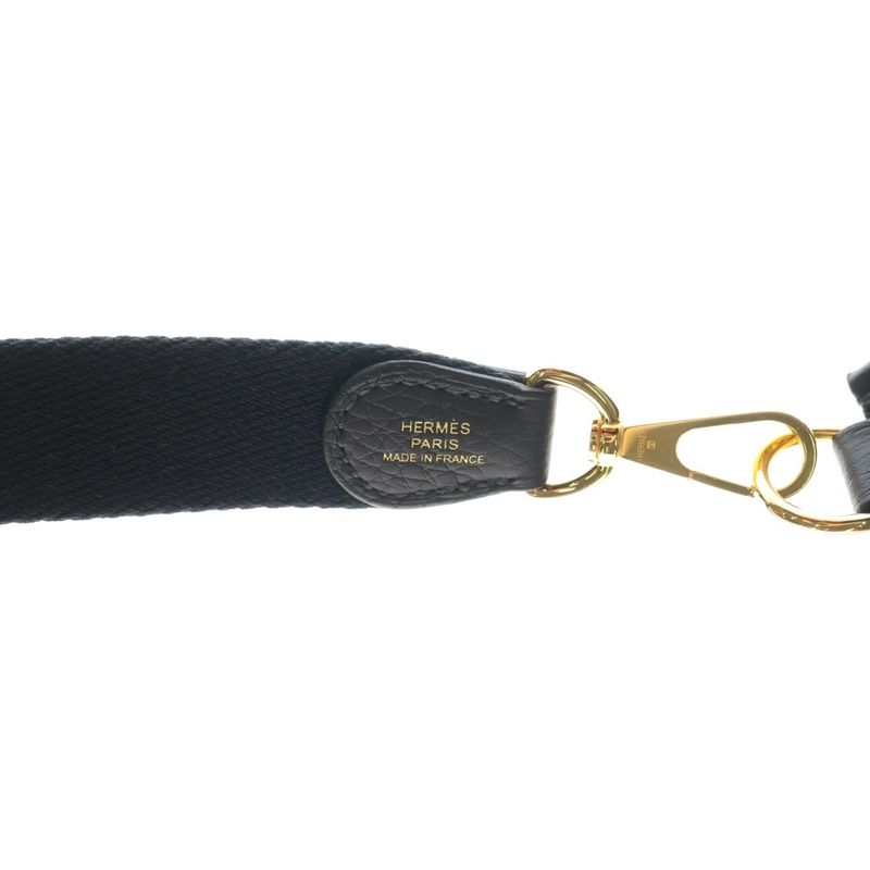 Hermes Evelyne TPM Shoulder Bag Black Taurillon Gold