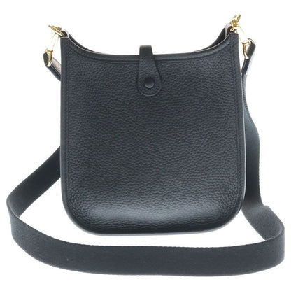Hermes Evelyne TPM Shoulder Bag Black Taurillon Gold