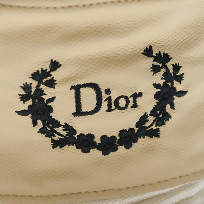 Dior Logo Embroidery Canvas Bucket Hat Beige