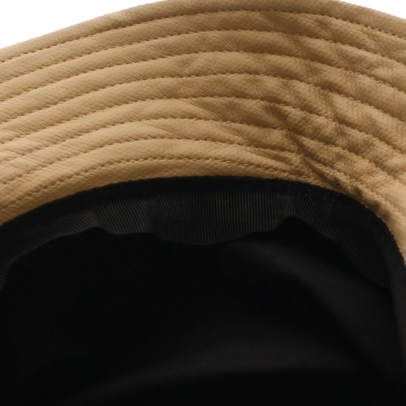 Dior Logo Embroidery Canvas Bucket Hat Beige