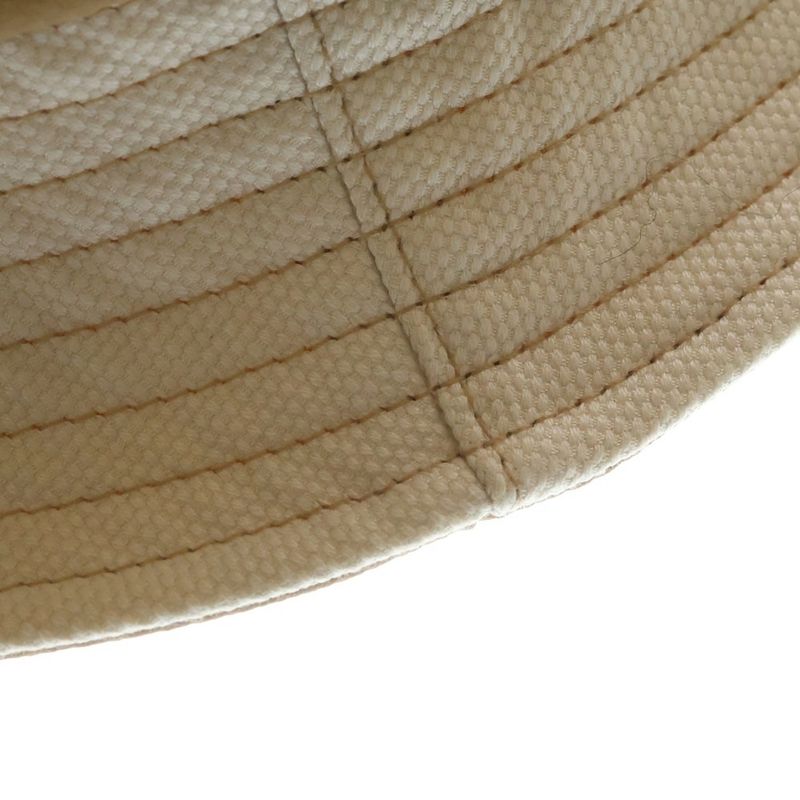 Dior Logo Embroidery Canvas Bucket Hat Beige
