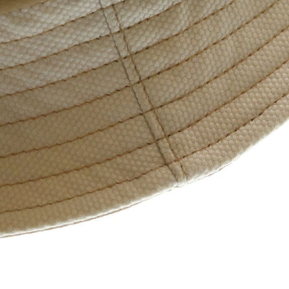 Dior Logo Embroidery Canvas Bucket Hat Beige