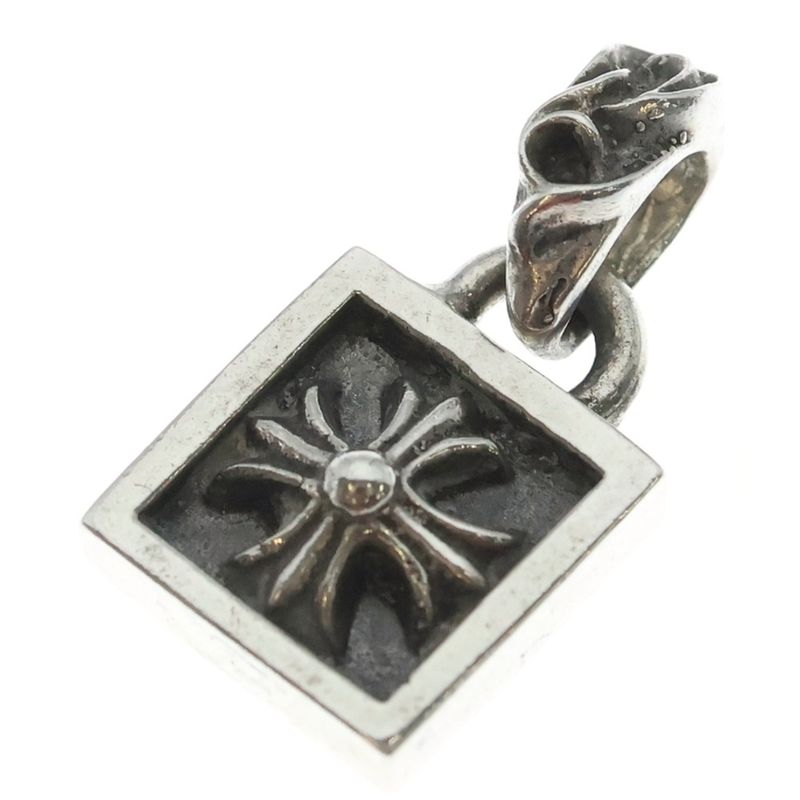 Chrome Hearts Framed CH Plus Charm Pendant Top Silver