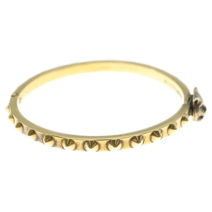 Gucci Cat Head Bangle Bracelet Gold 16c