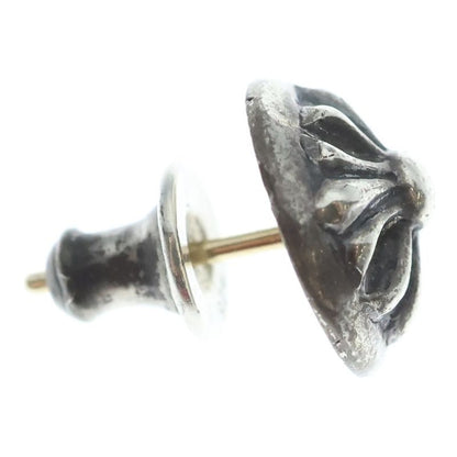 Chrome Hearts Stud Crsbll Cross Ball Earrings Silver