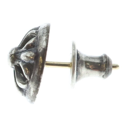 Chrome Hearts Stud Crsbll Cross Ball Earrings Silver