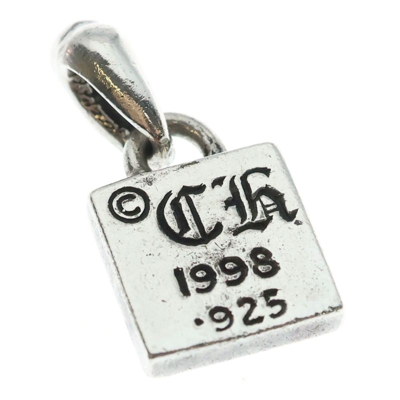 Chrome Hearts Framed Heart Charm Pendant Top Silver