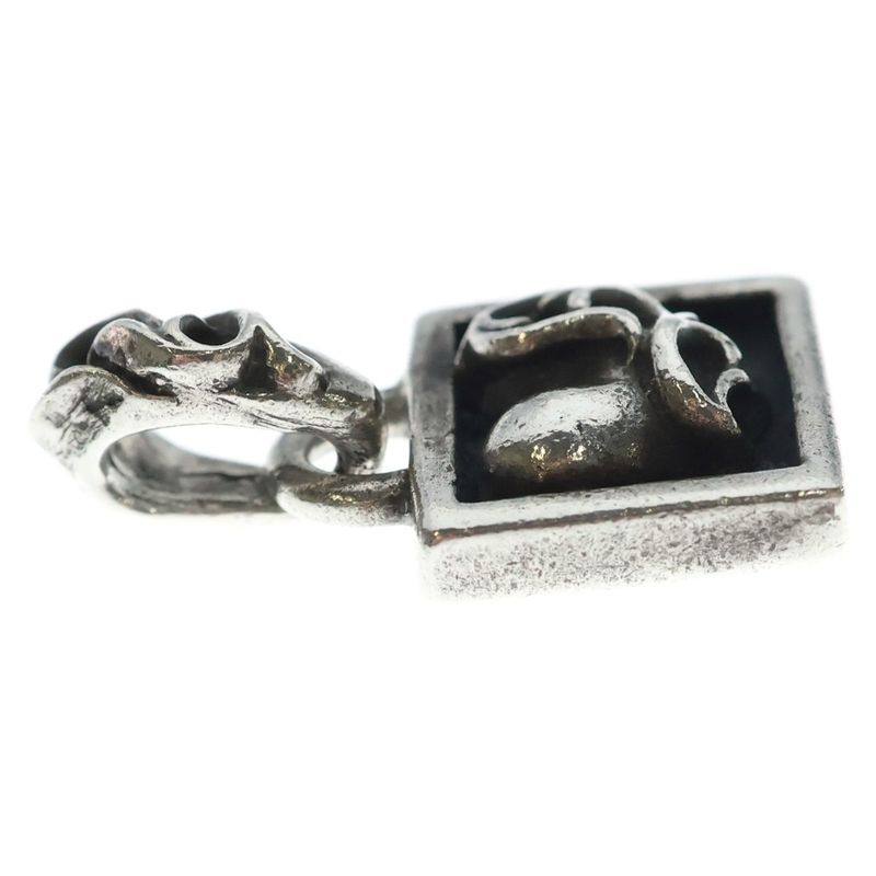 Chrome Hearts Framed Heart Charm Pendant Top Silver