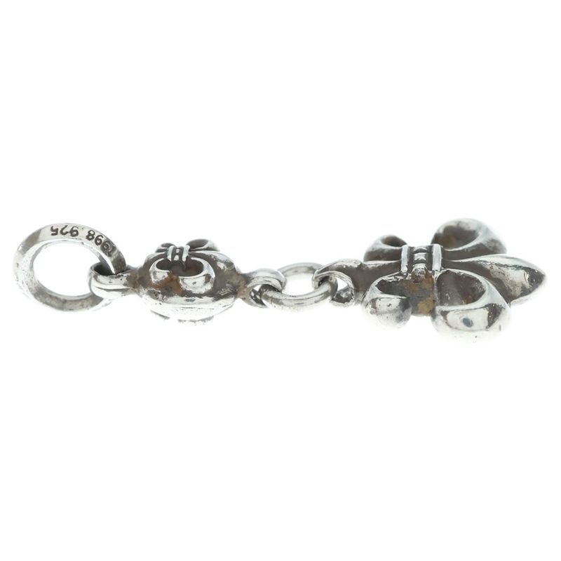 Chrome Hearts BS Fleur 1 Ball BS Charm Pendant Top Silver