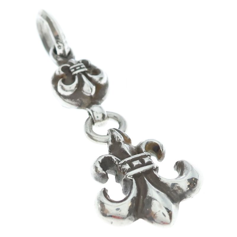 Chrome Hearts BS Fleur 1 Ball BS Charm Pendant Top Silver