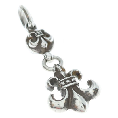 Chrome Hearts BS Fleur 1 Ball BS Charm Pendant Top Silver