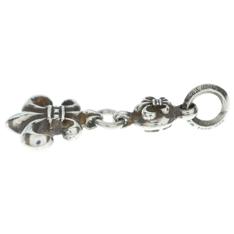 Chrome Hearts BS Fleur 1 Ball BS Charm Pendant Top Silver