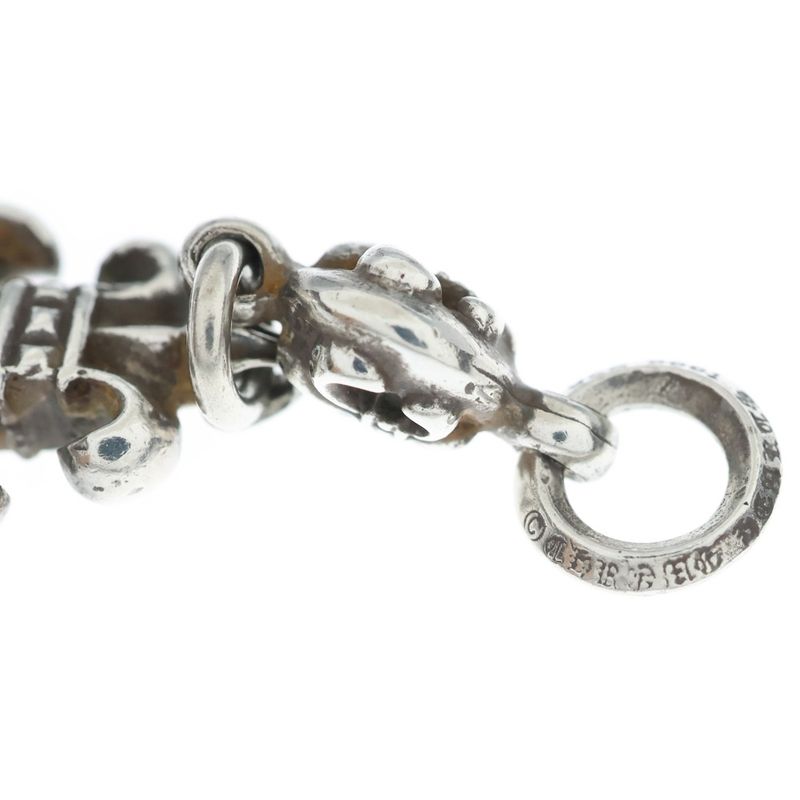 Chrome Hearts BS Fleur 1 Ball BS Charm Pendant Top Silver