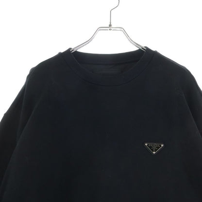 Prada Re-Nylon Replacement Technical Cotton Pullover Sweatshirt Trainer Black