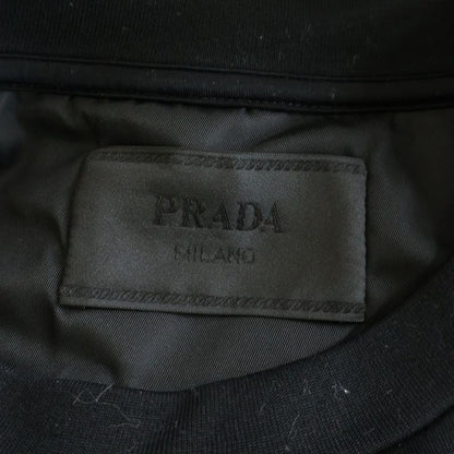 Prada Re-Nylon Replacement Technical Cotton Pullover Sweatshirt Trainer Black