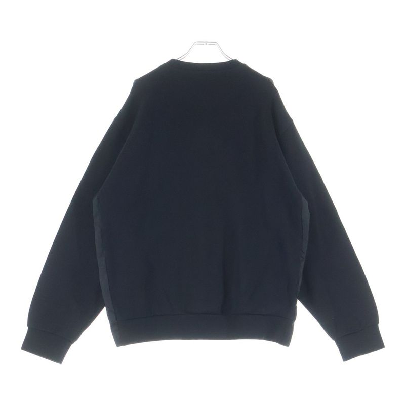 Prada Re-Nylon Replacement Technical Cotton Pullover Sweatshirt Trainer Black