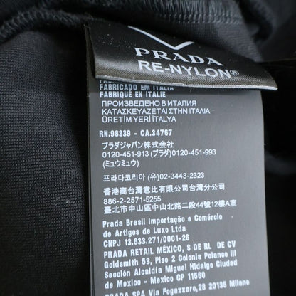 Prada Re-Nylon Replacement Technical Cotton Pullover Sweatshirt Trainer Black
