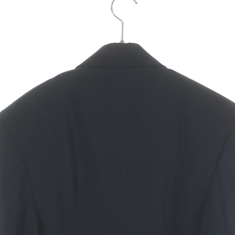 Versace Logo Label Wool Terre Jacket Black