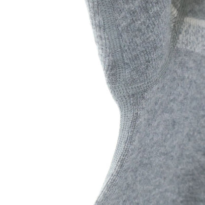 Dior Reversible Blue Logo Crew Neck Cashmere Knit Sweater Gray