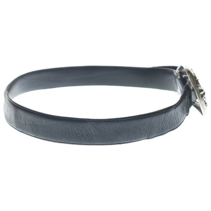 Chrome Hearts Blt Classic 3 Piece Leather Belt Black Silver
