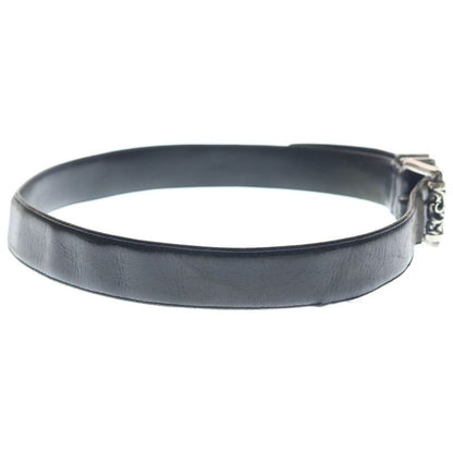 Chrome Hearts Blt Roller Buckle Leather Belt Silver
