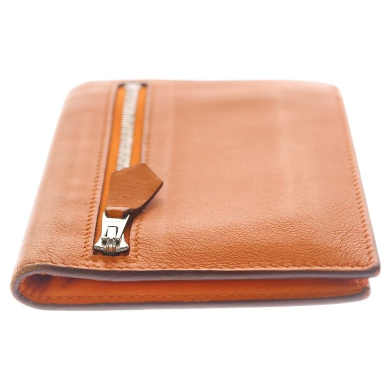 Hermes Zipzap Compact Wallet Orange