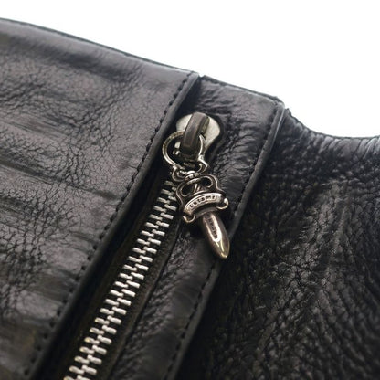Chrome Hearts Wave Leather Wallet Black