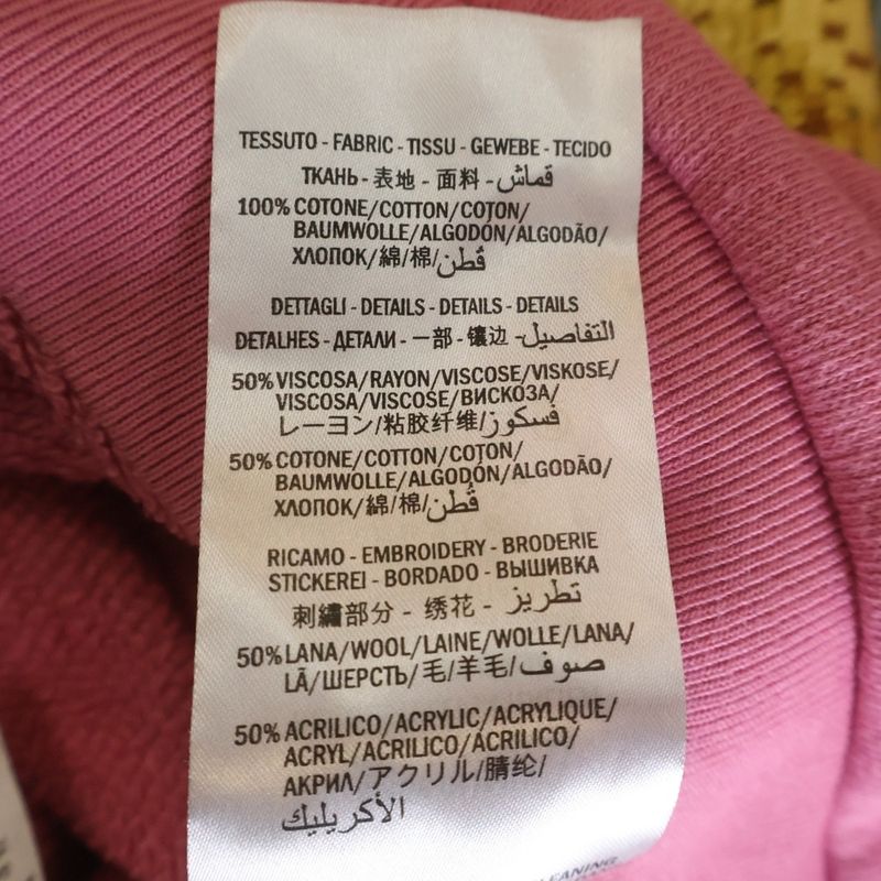 Gucci Teddy Bear Sweatshirt Crew Neck Pink