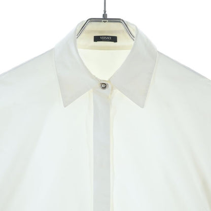 Versace Medusa Button Long Sleeve Shirt White