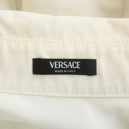 Versace Medusa Button Long Sleeve Shirt White