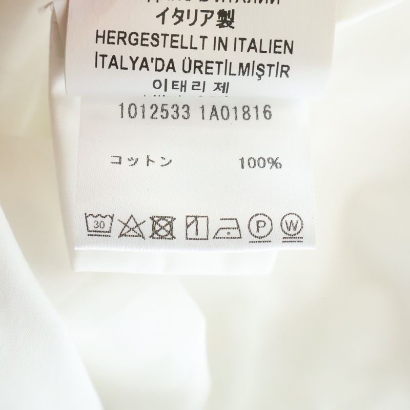 Versace Medusa Button Long Sleeve Shirt White
