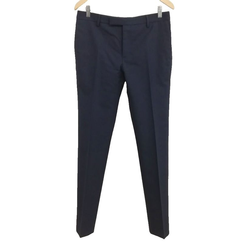 Saint Laurent Paris Hedi Slimane Era Single Suit Set Jacket Trousers 46 48 Navy