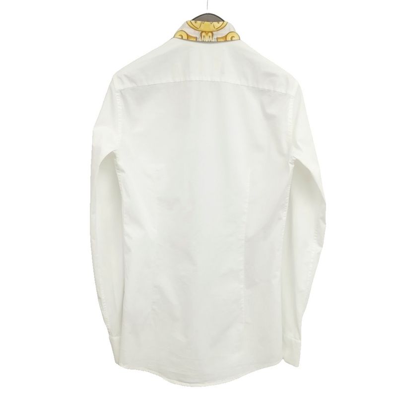Fendi Fender Che Contrast Dress Shirt Akea 38 White