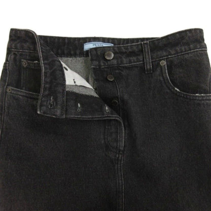 Prada Denim Tight Skirt Black