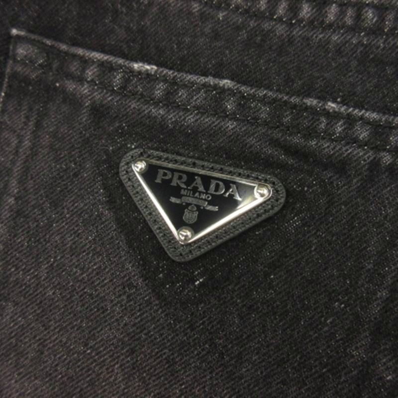 Prada Denim Tight Skirt Black