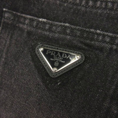 Prada Denim Tight Skirt Black