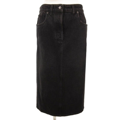 Prada Denim Tight Skirt Black