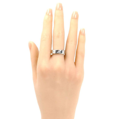 Cartier 18k White Gold Love Half Ring Diamond