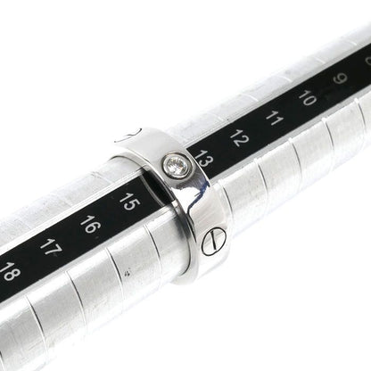 Cartier 18k White Gold Love Half Ring Diamond