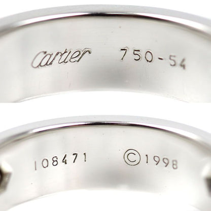 Cartier 18k White Gold Love Half Ring Diamond