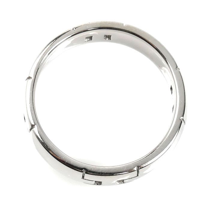 Hermes 18k White Gold Hera Cles Ring