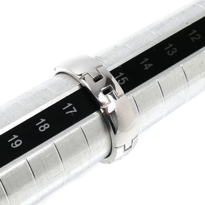 Hermes 18k White Gold Hera Cles Ring