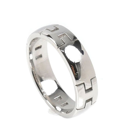 Hermes 18k White Gold Hera Cles Ring