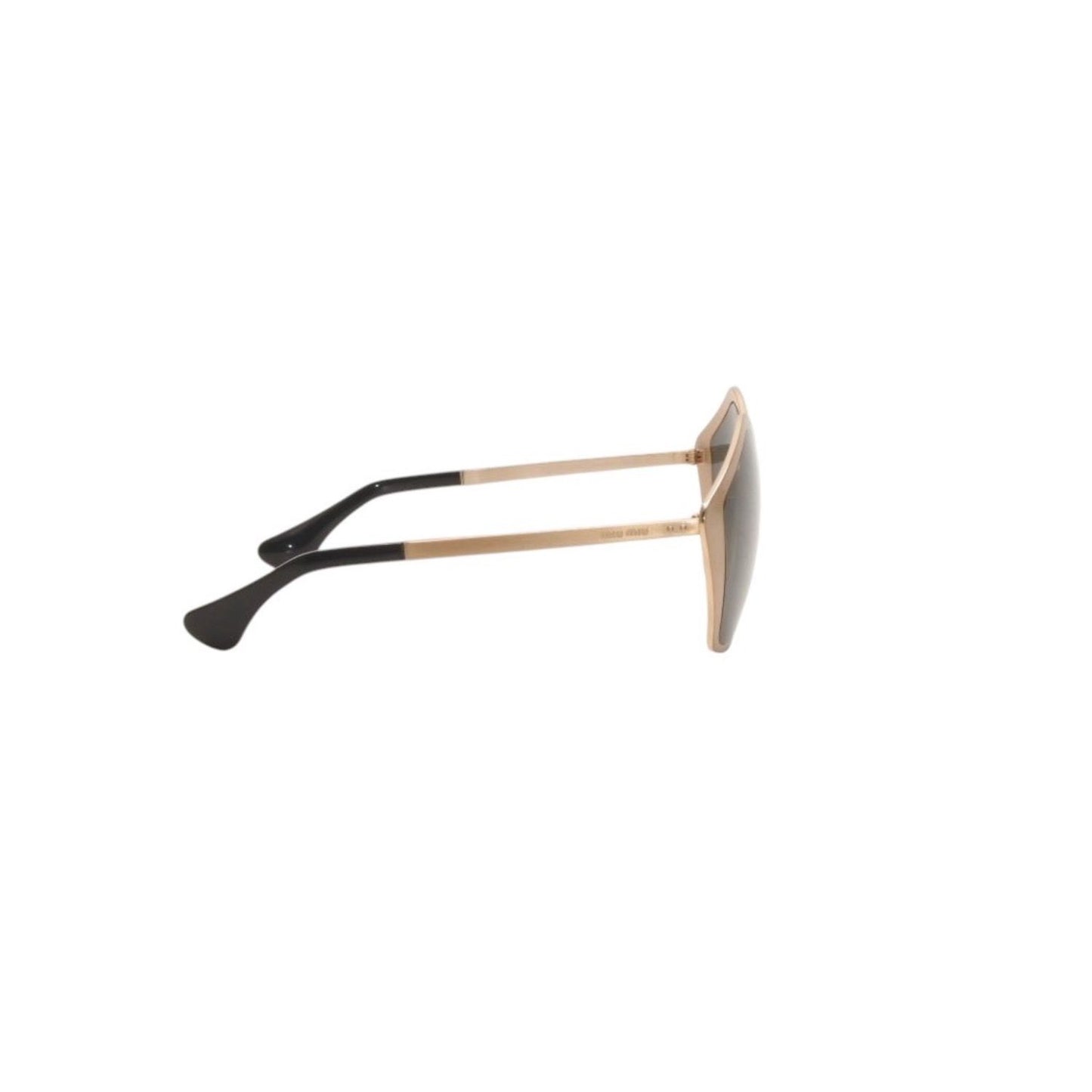 Miu Miu Sunglasses Eyewear Gold Black — view 6