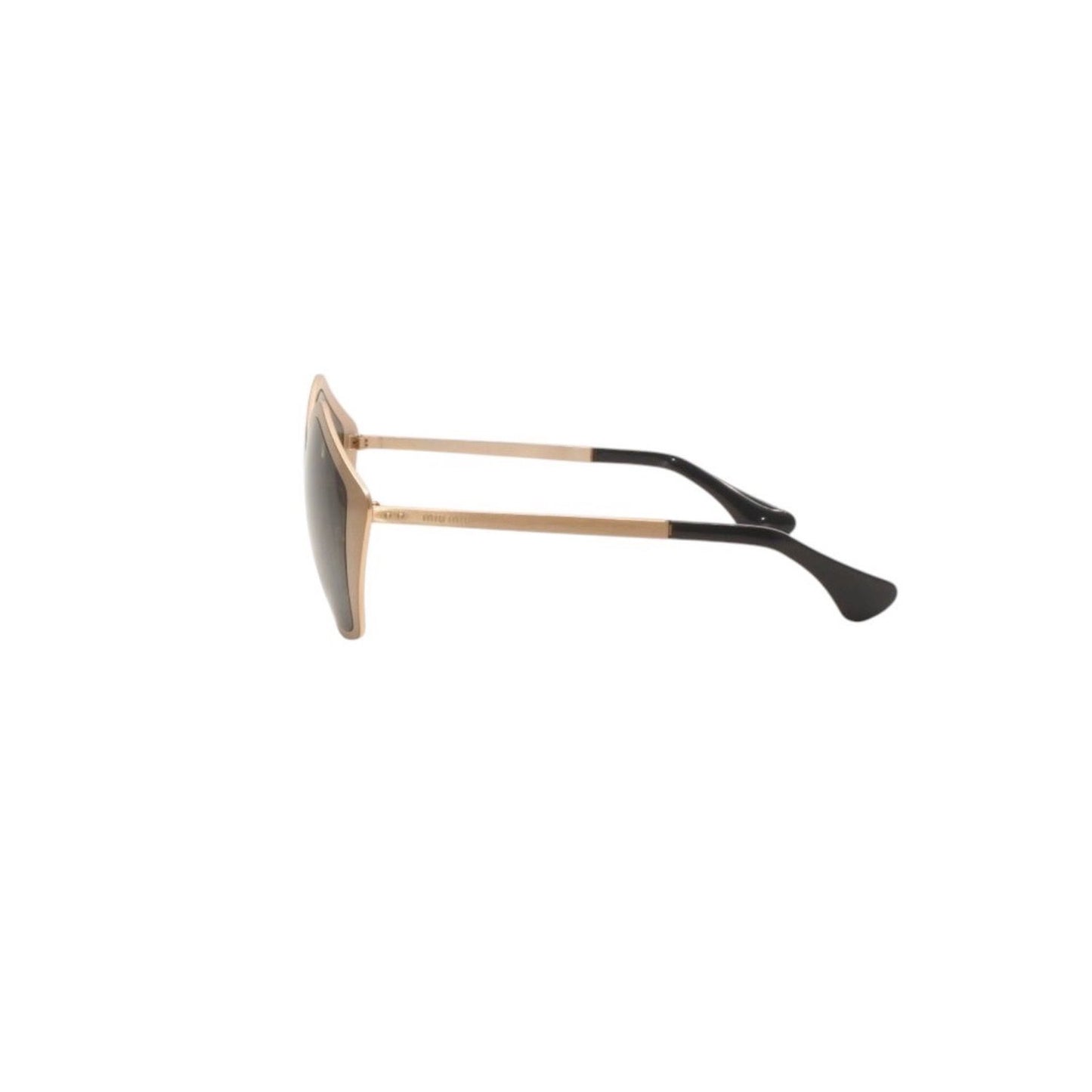 Miu Miu Sunglasses Eyewear Gold Black — view 5