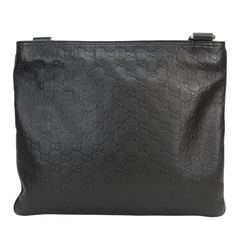 Gucci Shoulder Bag Guccissima Leather Black
