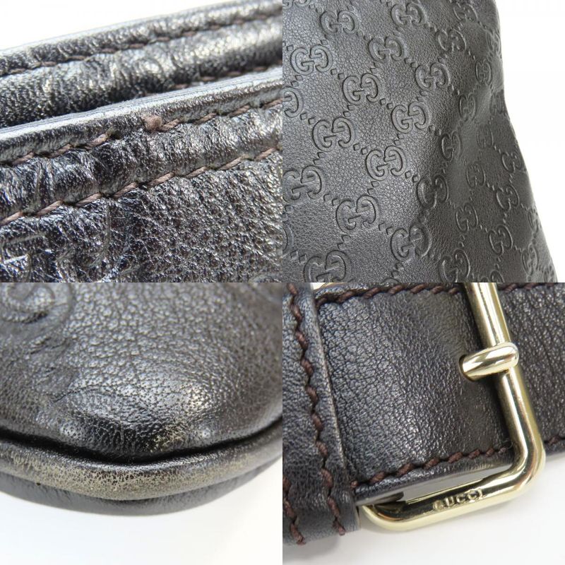 Gucci Shoulder Bag Guccissima Leather Black