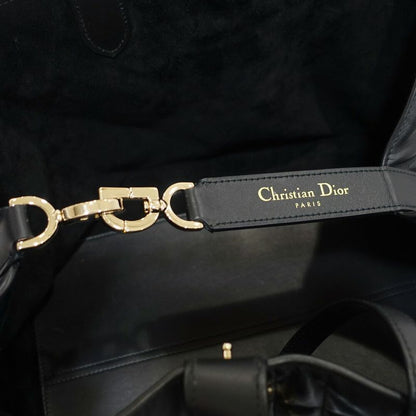 Dior Toujour Large Tote Macro Cannage Leather Black Gold