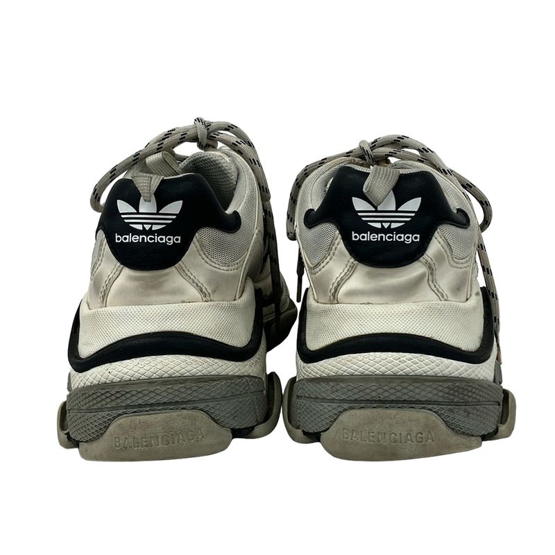 Balenciaga Sneakers 27.5 Triple S White Black Adidas Collaboration